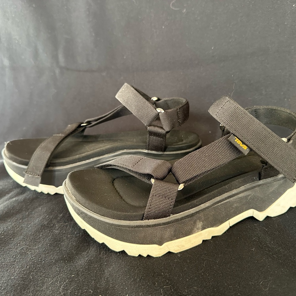 Teva Black Platform Sandals